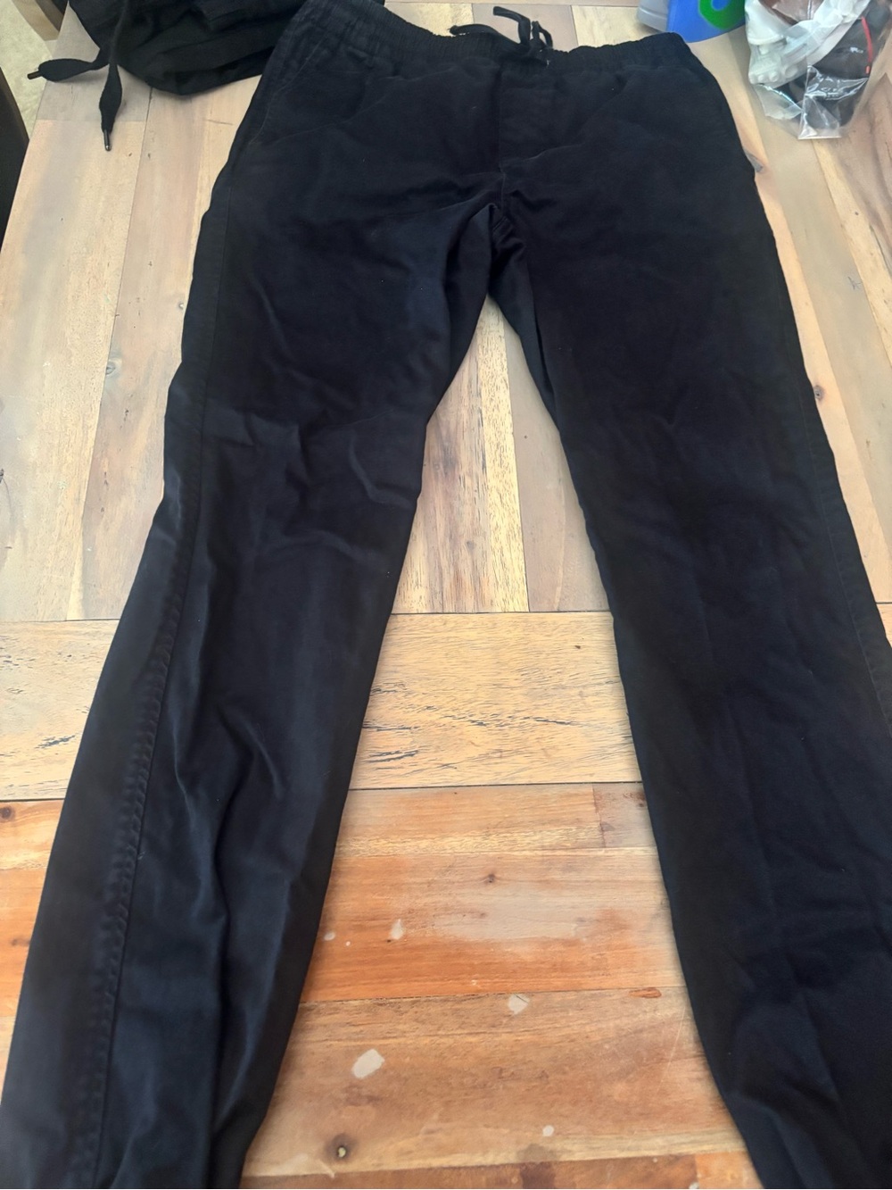 Dockers Black Casual Pants with Elastic Waistband